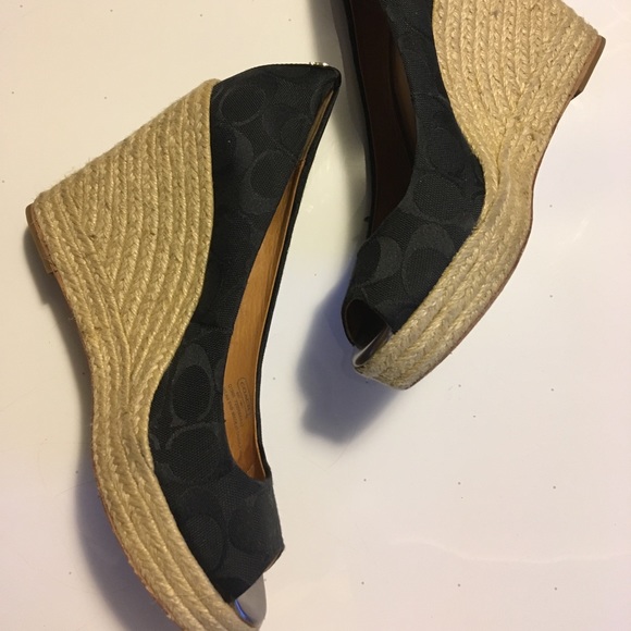 Coach Shoes - Coach wedges size 9.5